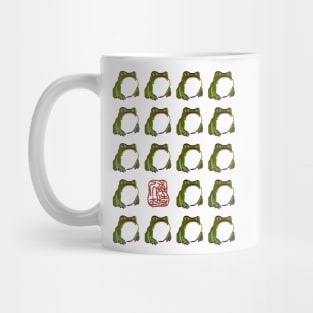 Grumpy Frog Green - Matsumoto Hoji Mug